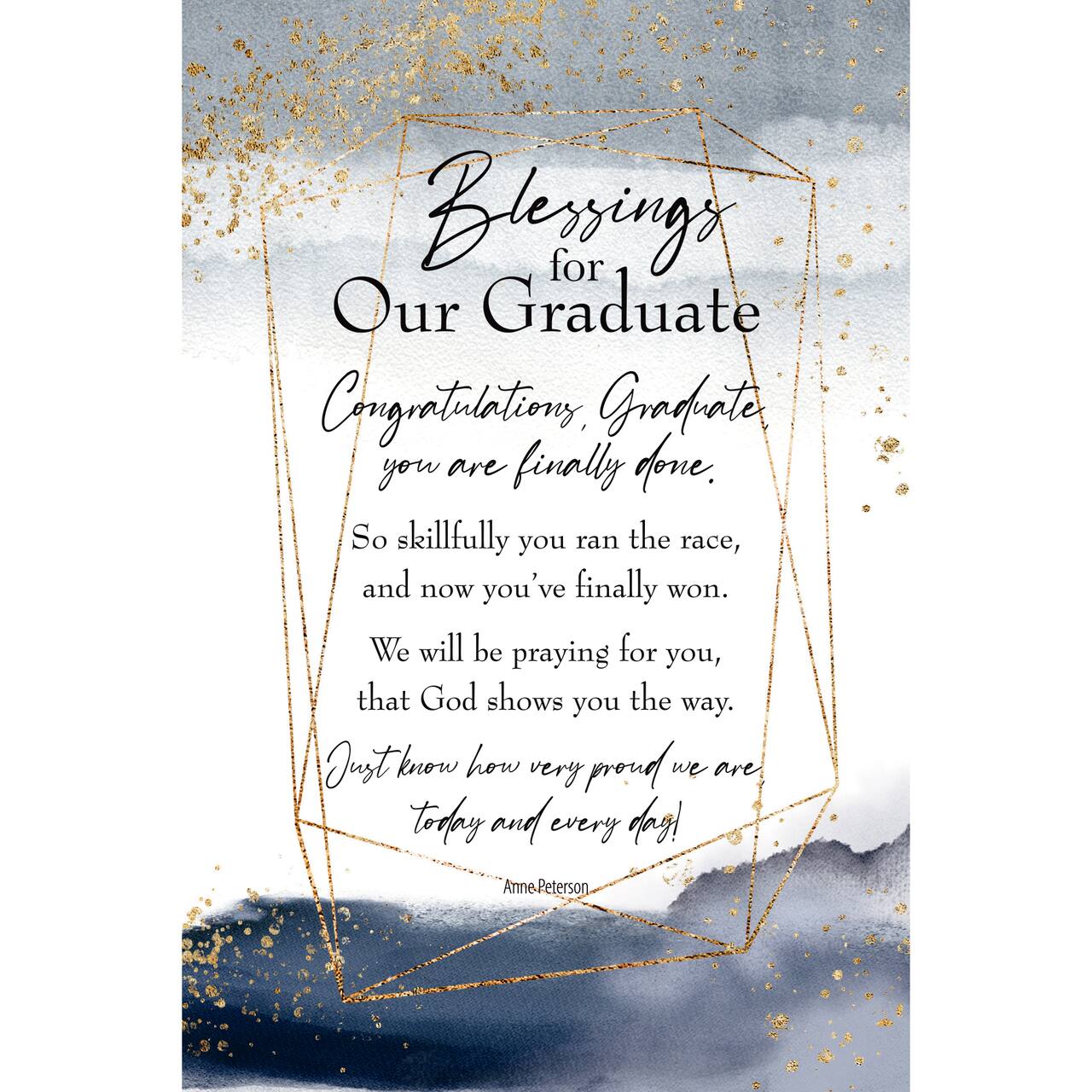 Blessings For Our Graduate Inspirational Wood Plaque